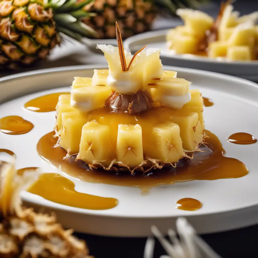 Pineapple Caramelized with Coconut Cream