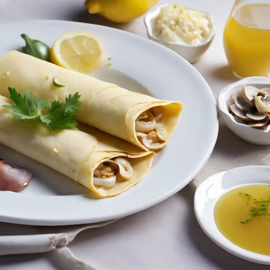 Foto de Basic Crepe with Crab Filling