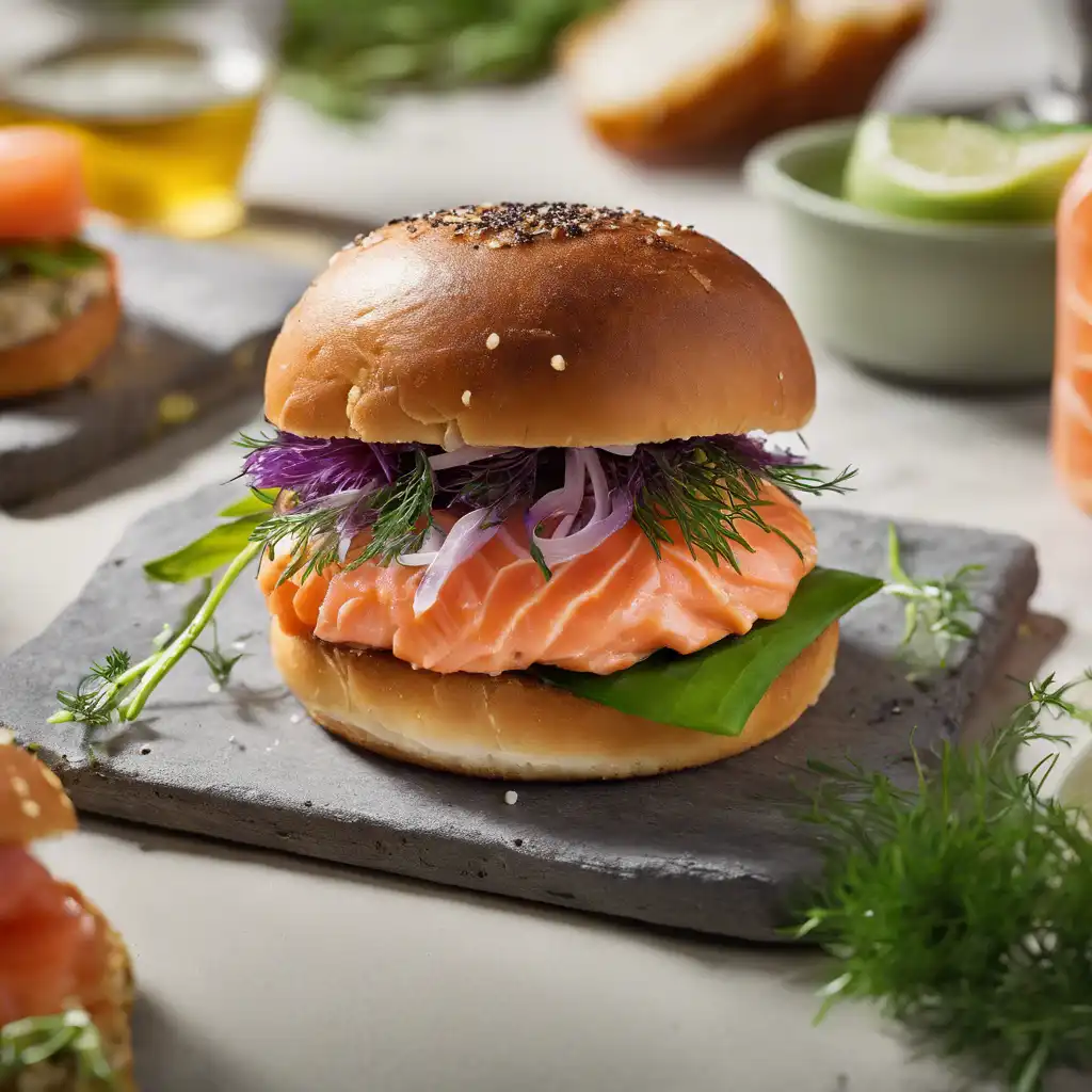 Smoked Salmon Burger