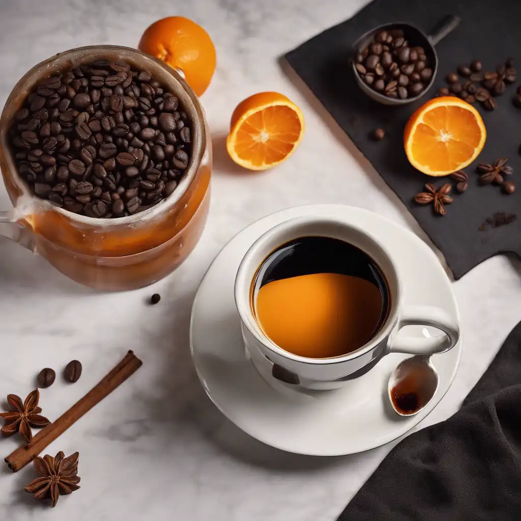 Black Coffee with Orange