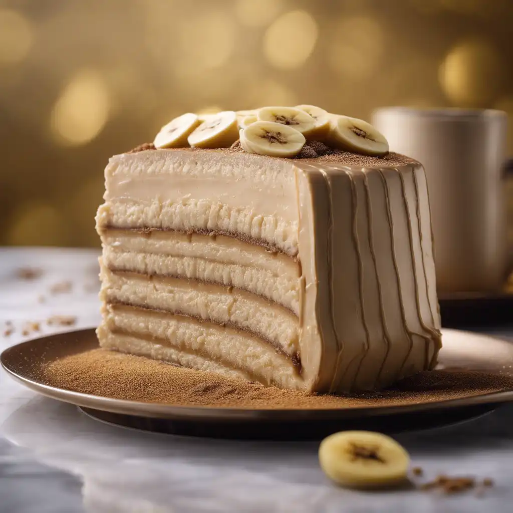 Banana Coffee Mousse Cake