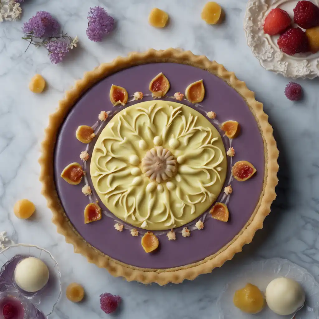 Marzipan Tart with Damask