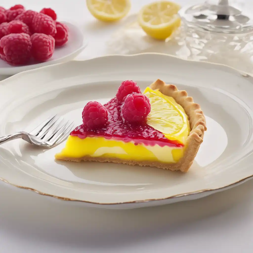 Lemon and Raspberry Cream Tart