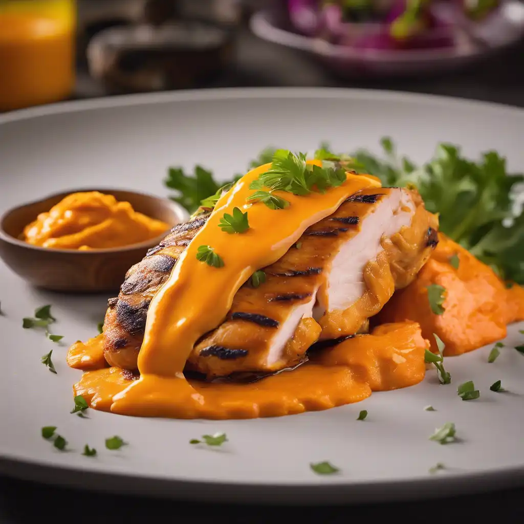 Peruvian Chicken Breast with Carrot Sauce and Salt