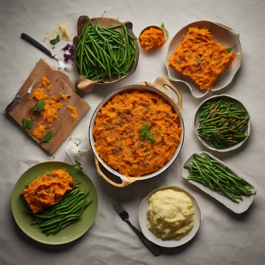 Vagem with Mashed Sweet Potatoes