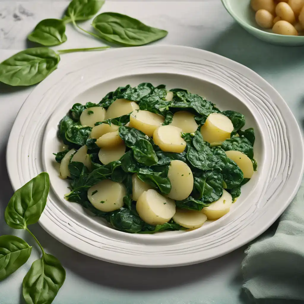 Spinach and Potato Rocambole