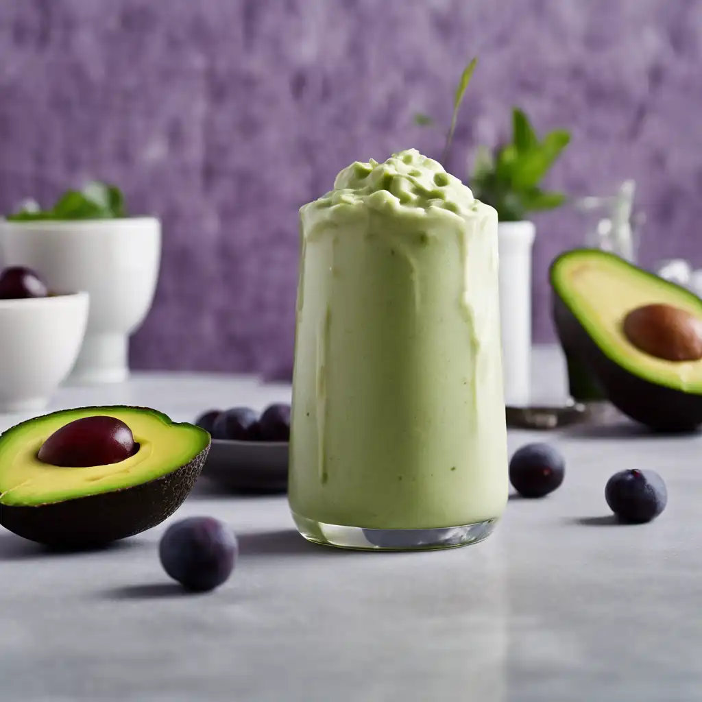 Yogurt, Avocado, and Damson Pulp Smoothie