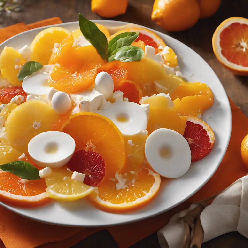 Citrus Fruit Salad with Egg Whites