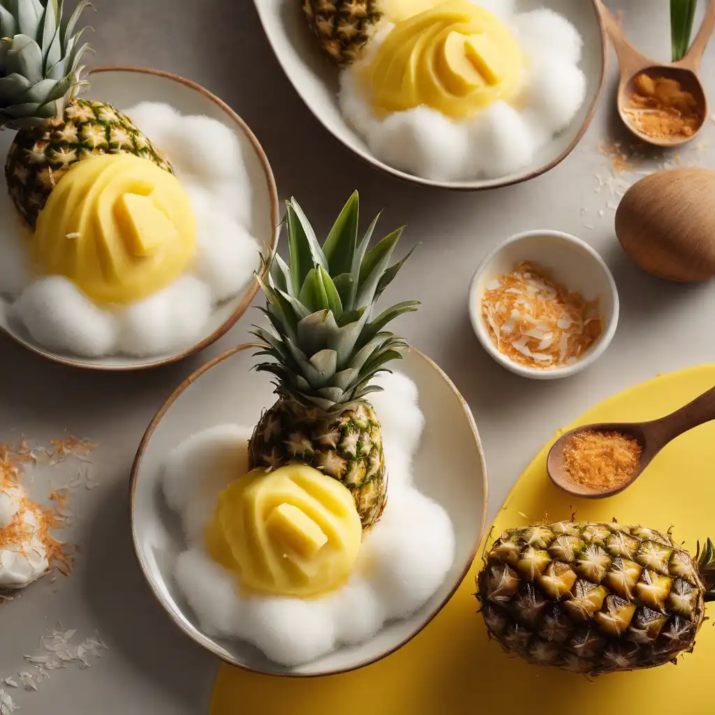 Pineapple with Coconut Sorbet