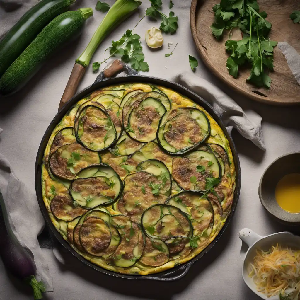 Eggplant and Zucchini Frittata