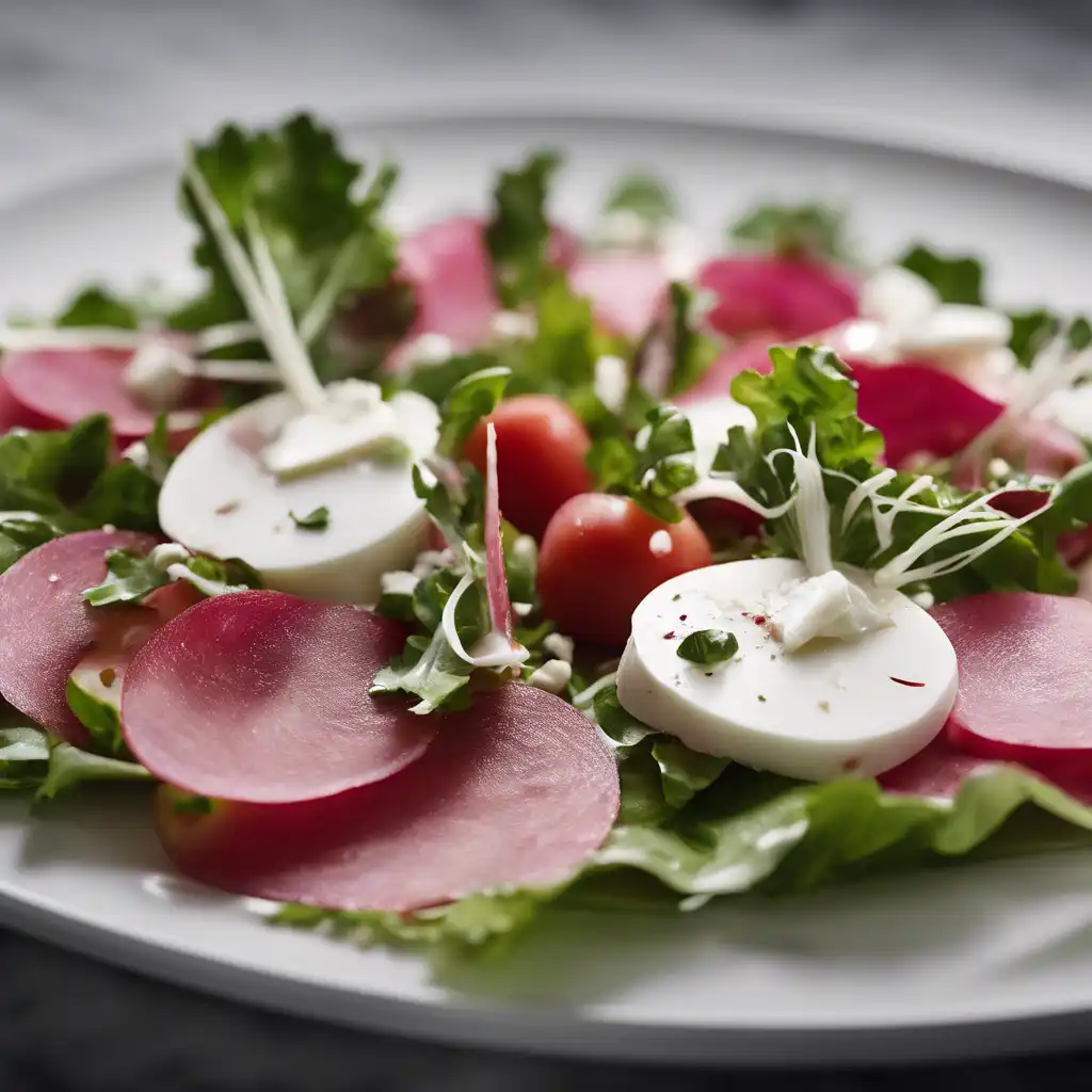 Radish Salad with Prosciutto and Mozzarella from Belfal