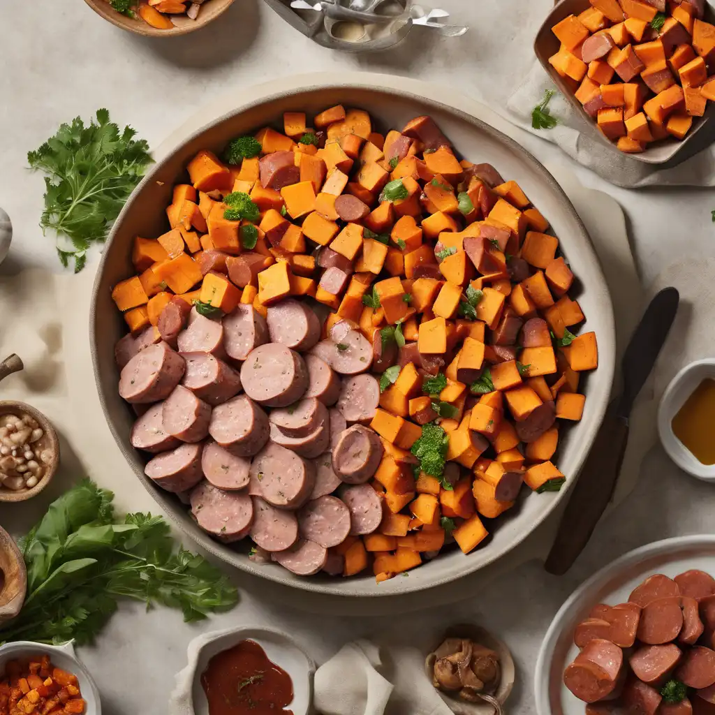 Sweet Potato Salad with Sausage