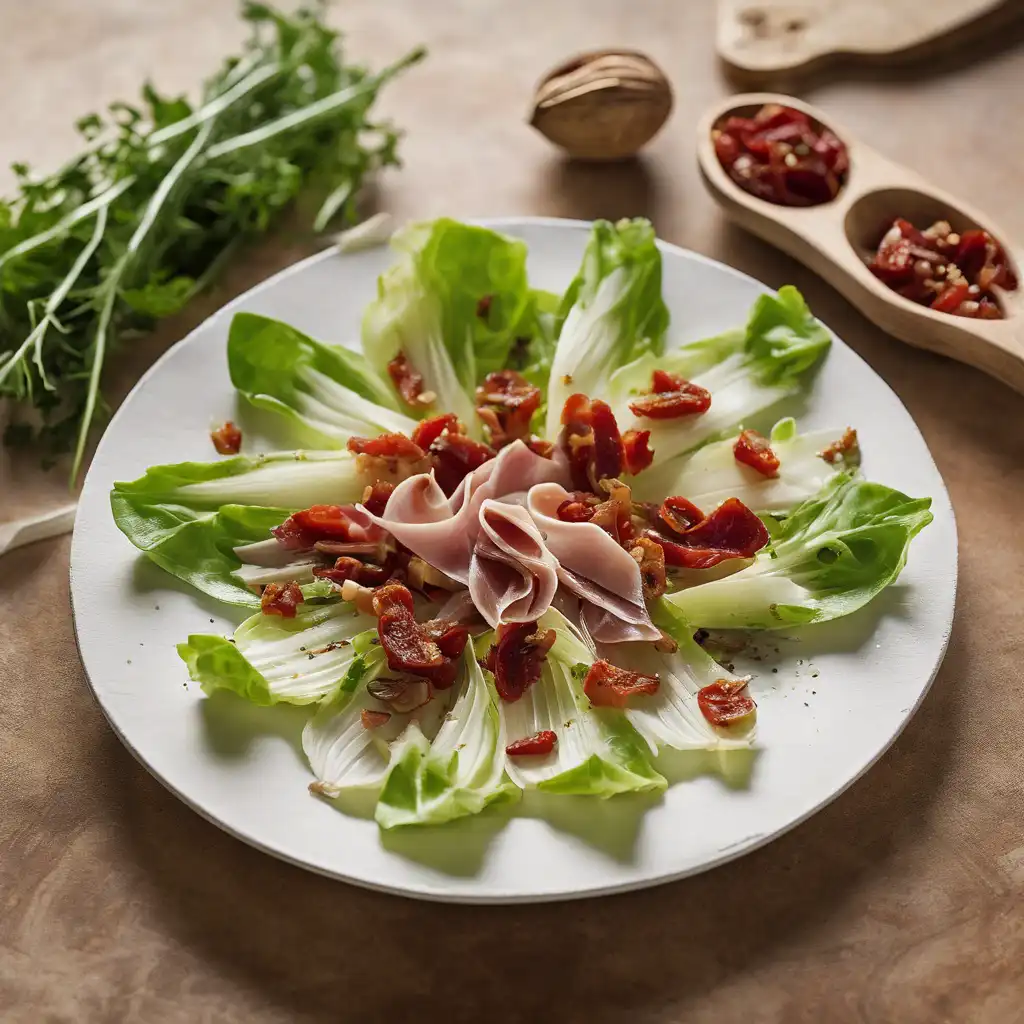 Endive and Dried Tomato Salad with Prosciutto