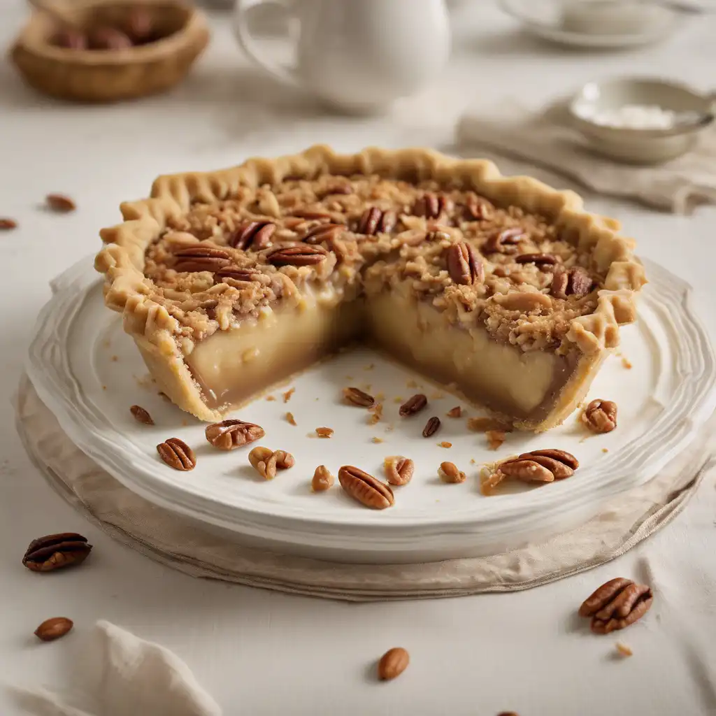 Peanut Pie with Coconut and Pecan Filling