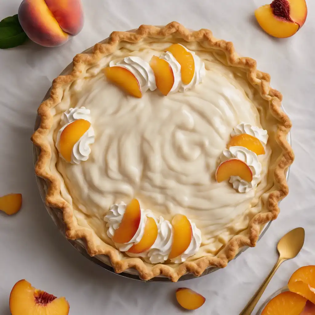 Peach Cream Pie with Orange Filling