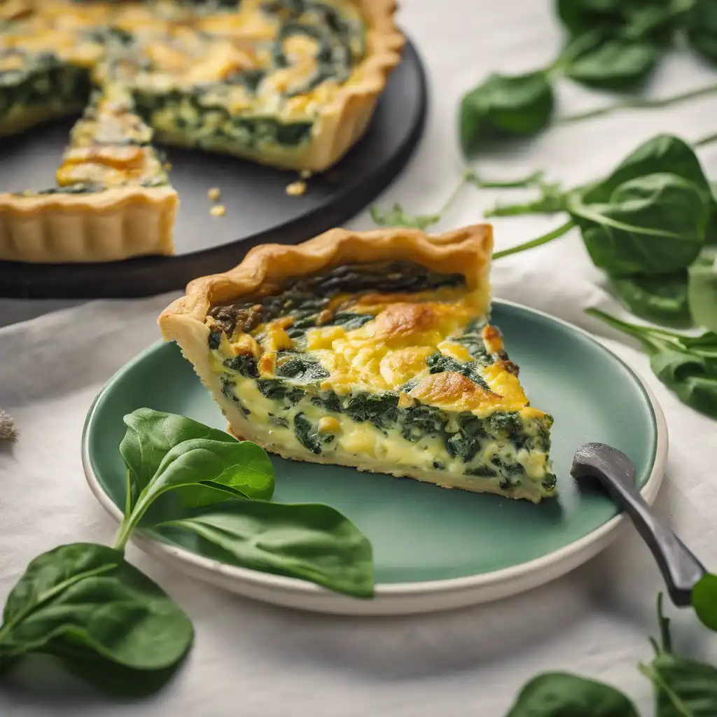 Spinach Quiche with Filling