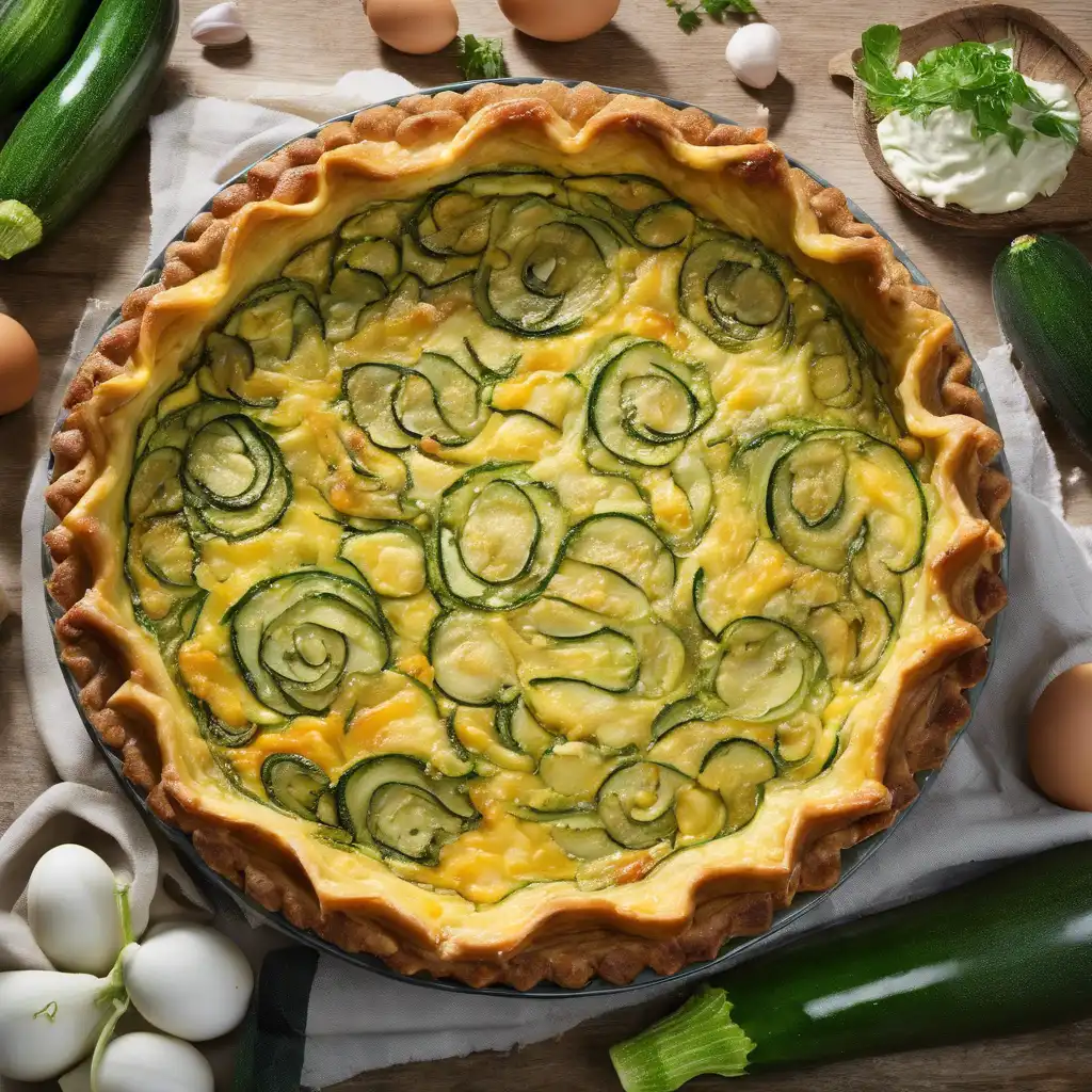 Zucchini Quiche with Filling