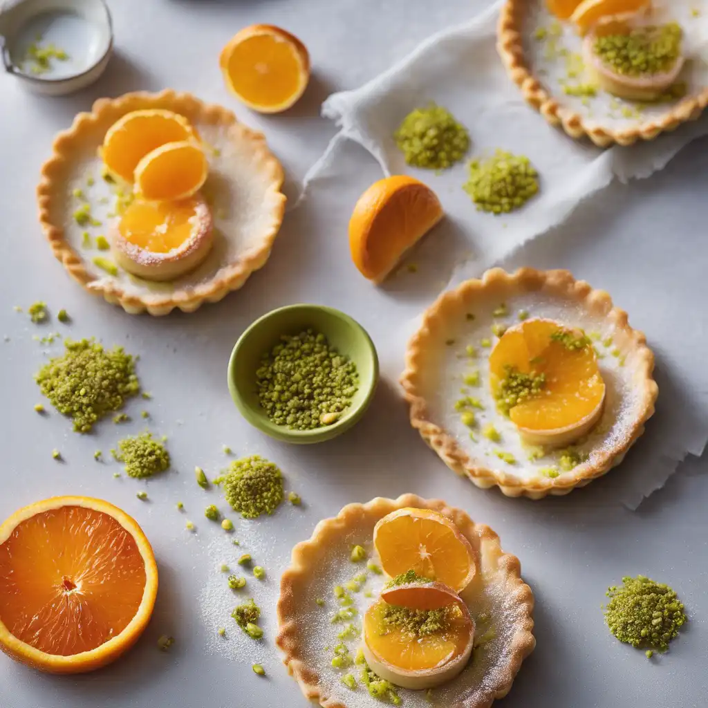 Orange Tarts with Pistachio