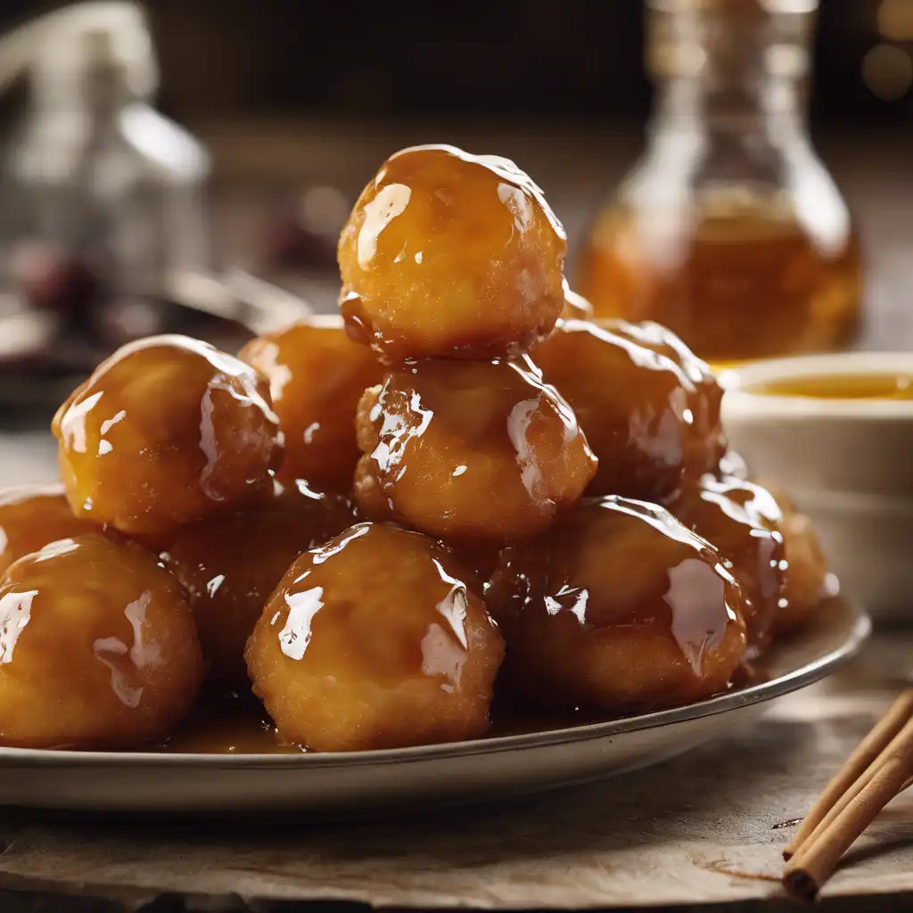 Fried Dough Ball with Honey Glaze