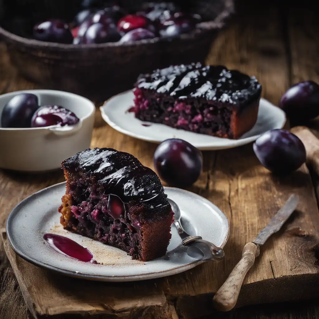 Black Plum Cake