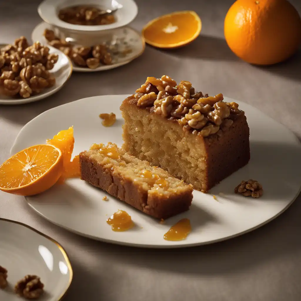 Walnut Cake with Orange Marmalade