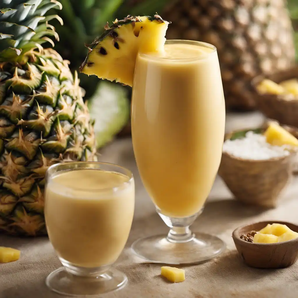 Peanut Liqueur with Pineapple and Ginger