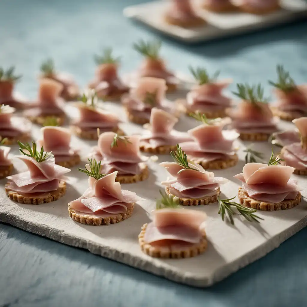 Ham and Rye Canapés