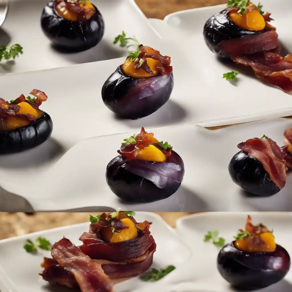 Black Plum with Bacon