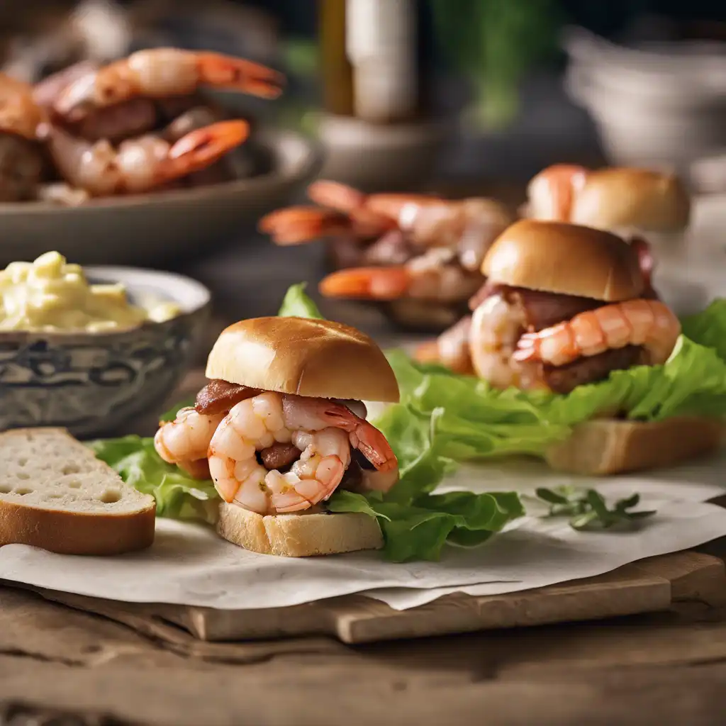 Danish-Style Shrimp and Sausage Sandwiches