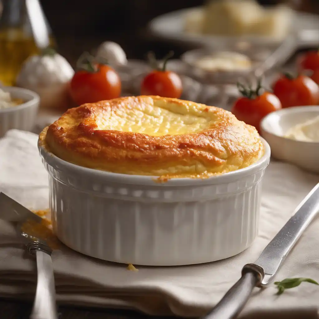 Cheese Soufflé with Condiments