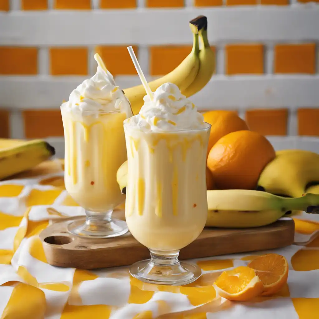 Banana and Orange Milkshake