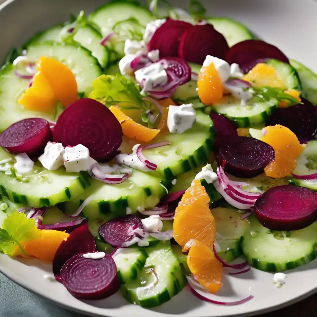 Cucumber and Beet Salad