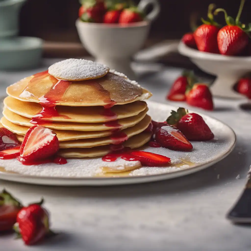 Stuffed Pancake with Strawberry