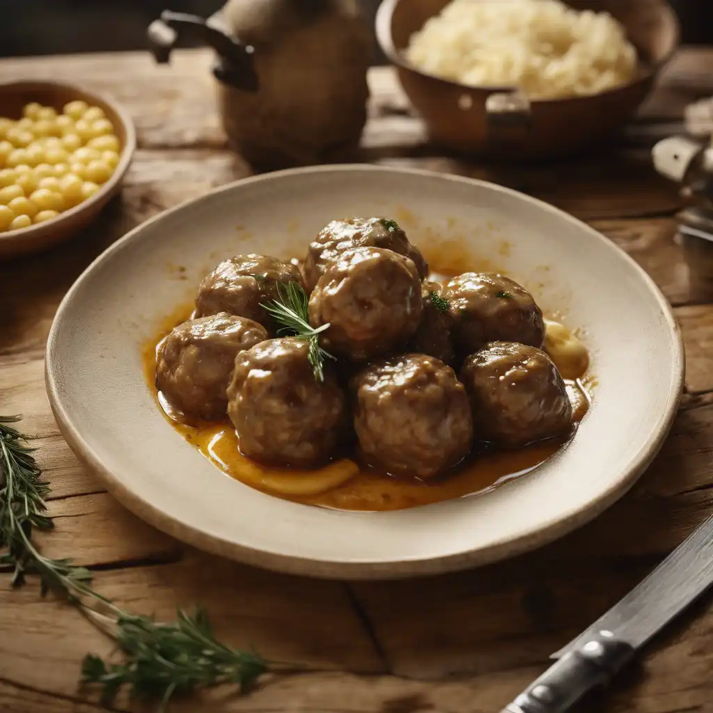 Foto de Bolinho de carne à sueca