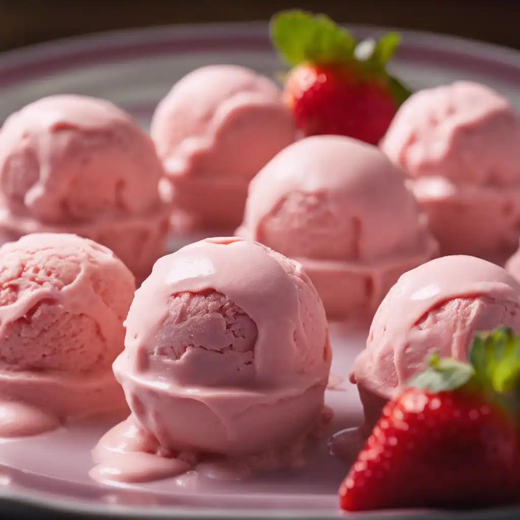 Strawberry Ice Cream Balls