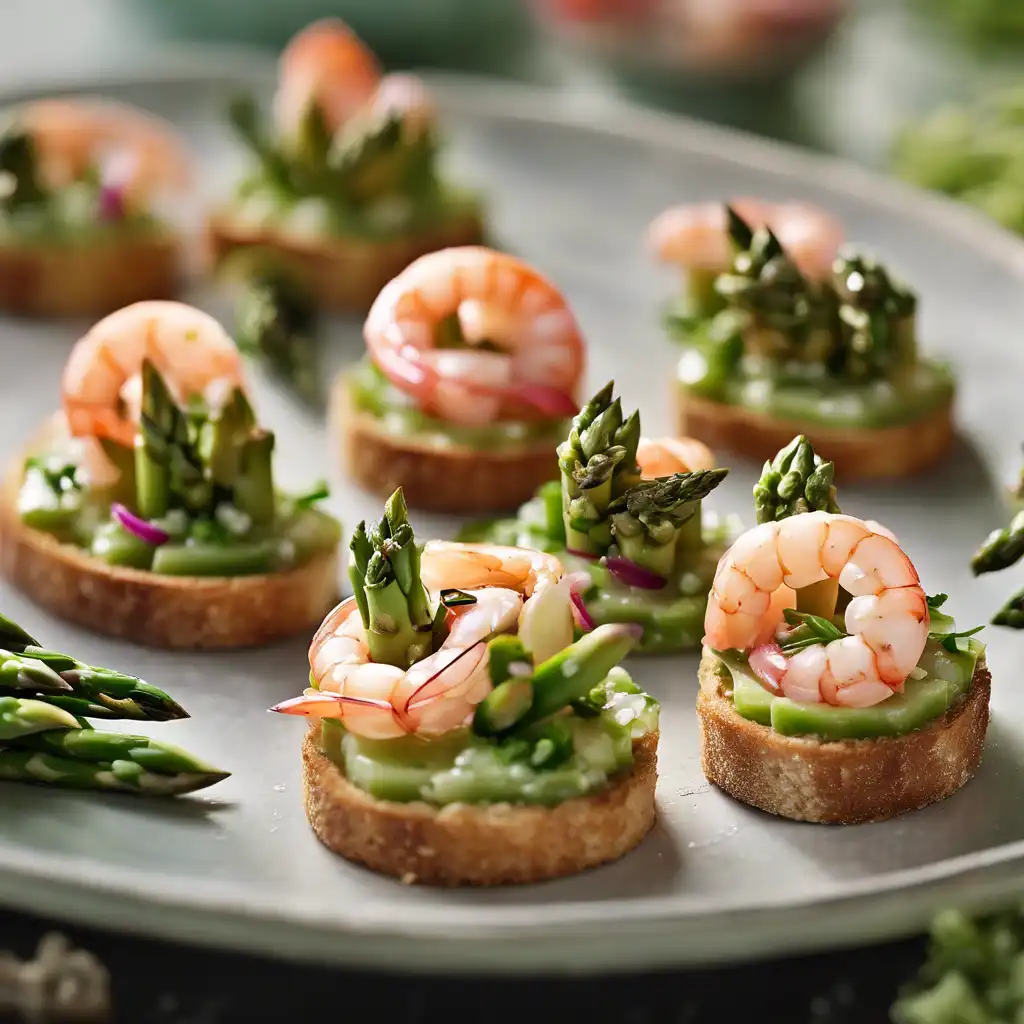 Asparagus and Shrimp Canapés