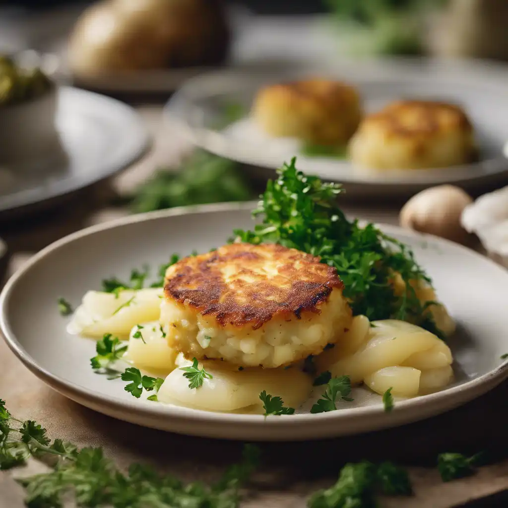 Cod Cakes with Potato and Onion Filling