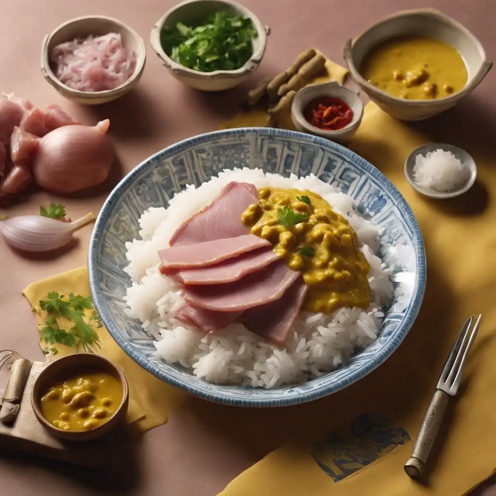 Ham and Curry Sauce for Rice (Caril)