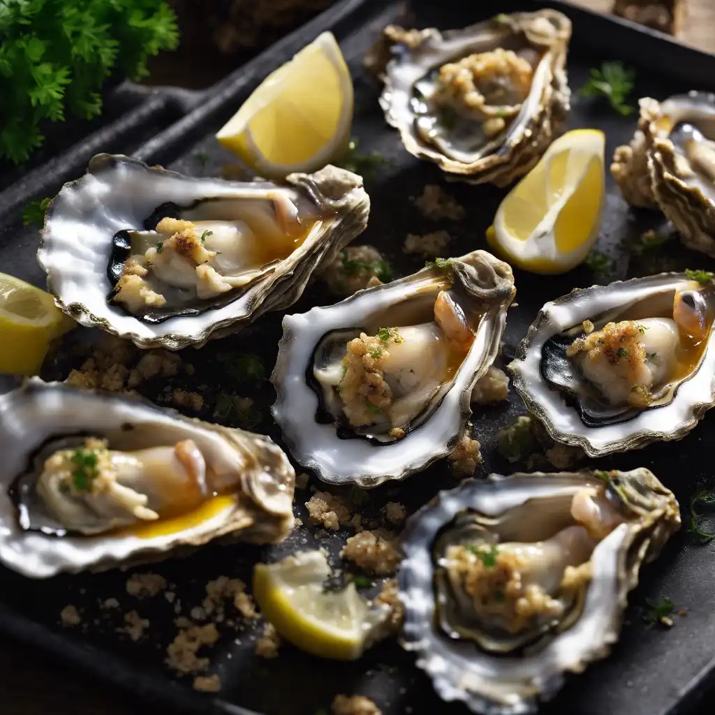 Grilled Oysters on Half Shell