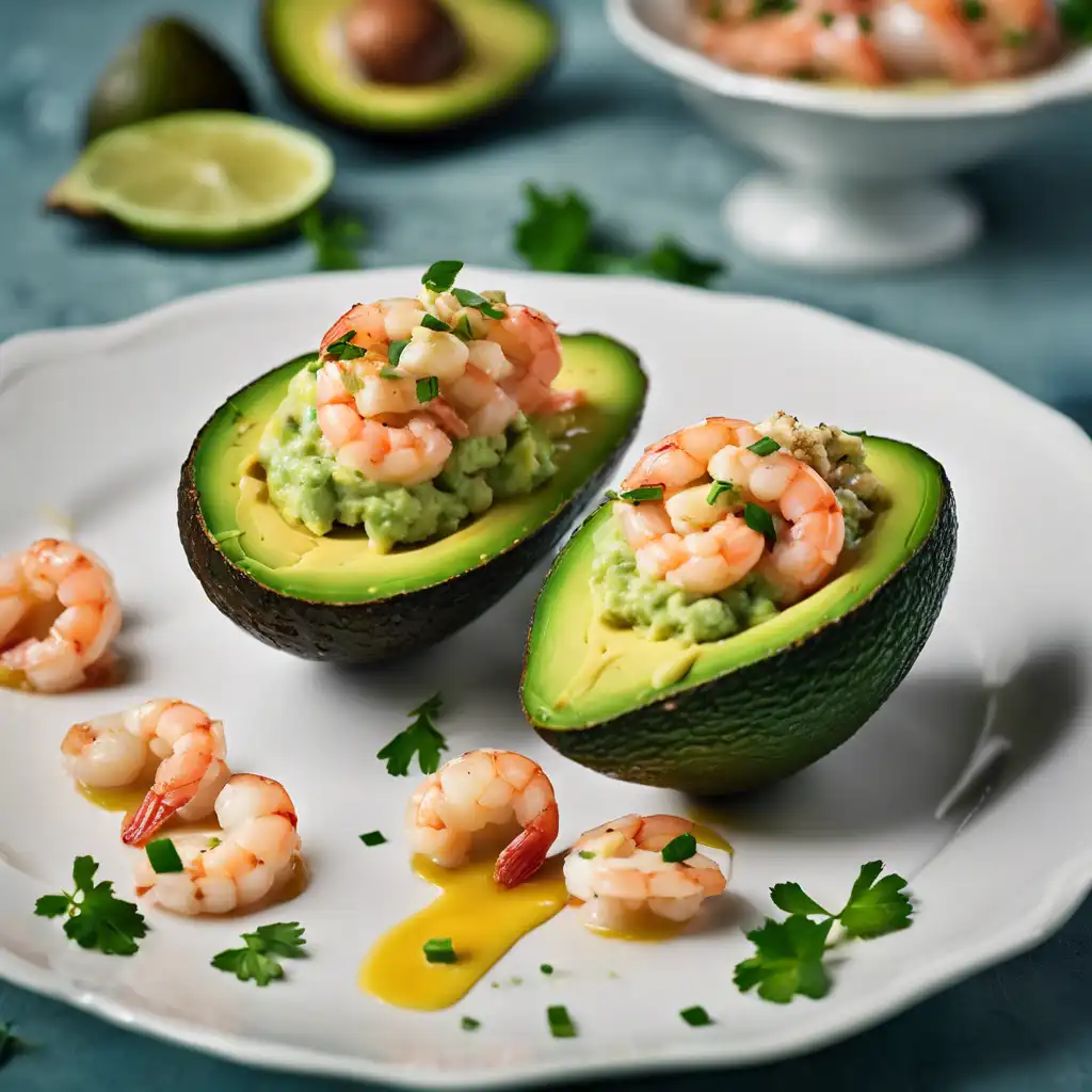 Stuffed Avocado with Shrimp