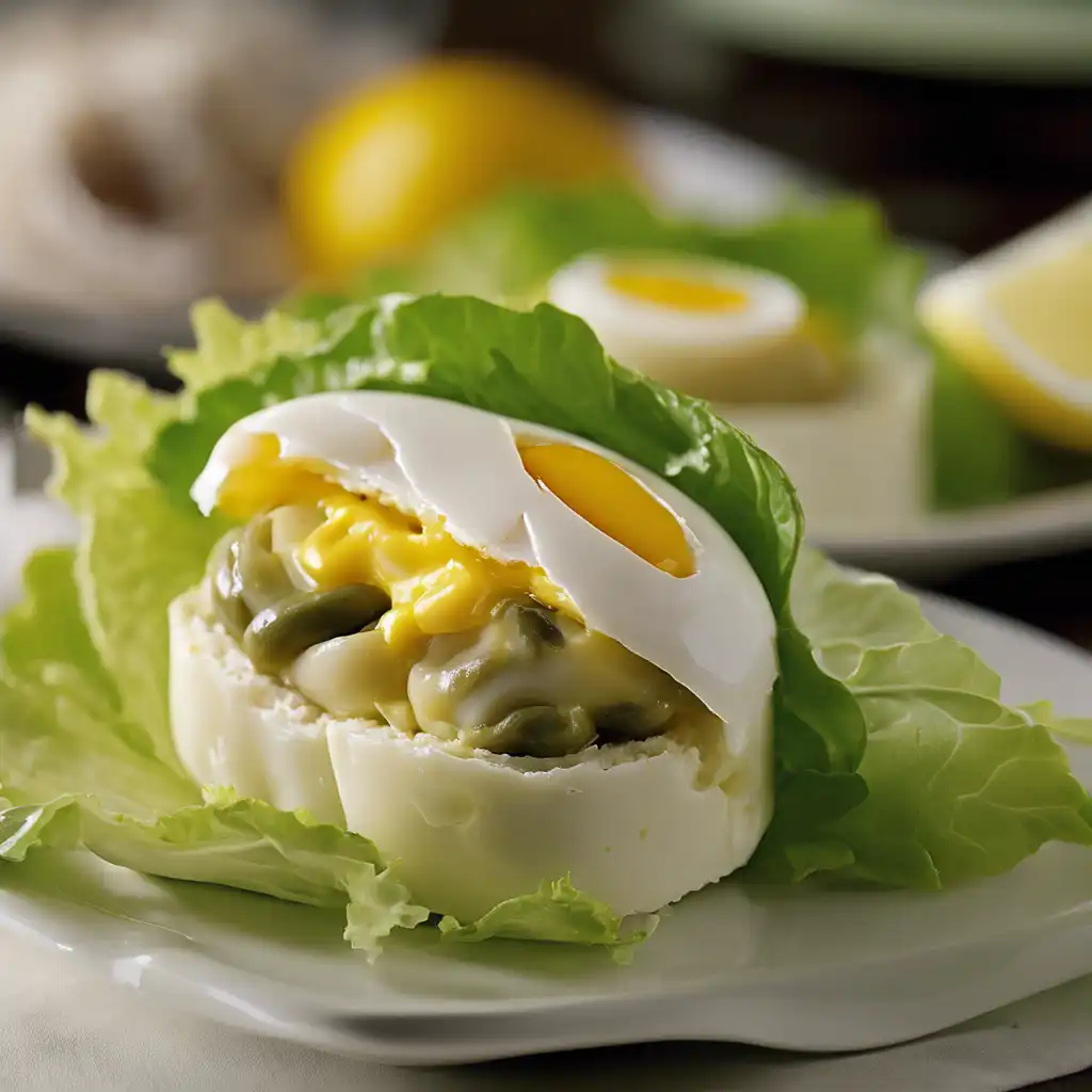 Foto de Egg and Olive Roll with Lemon and Pepper