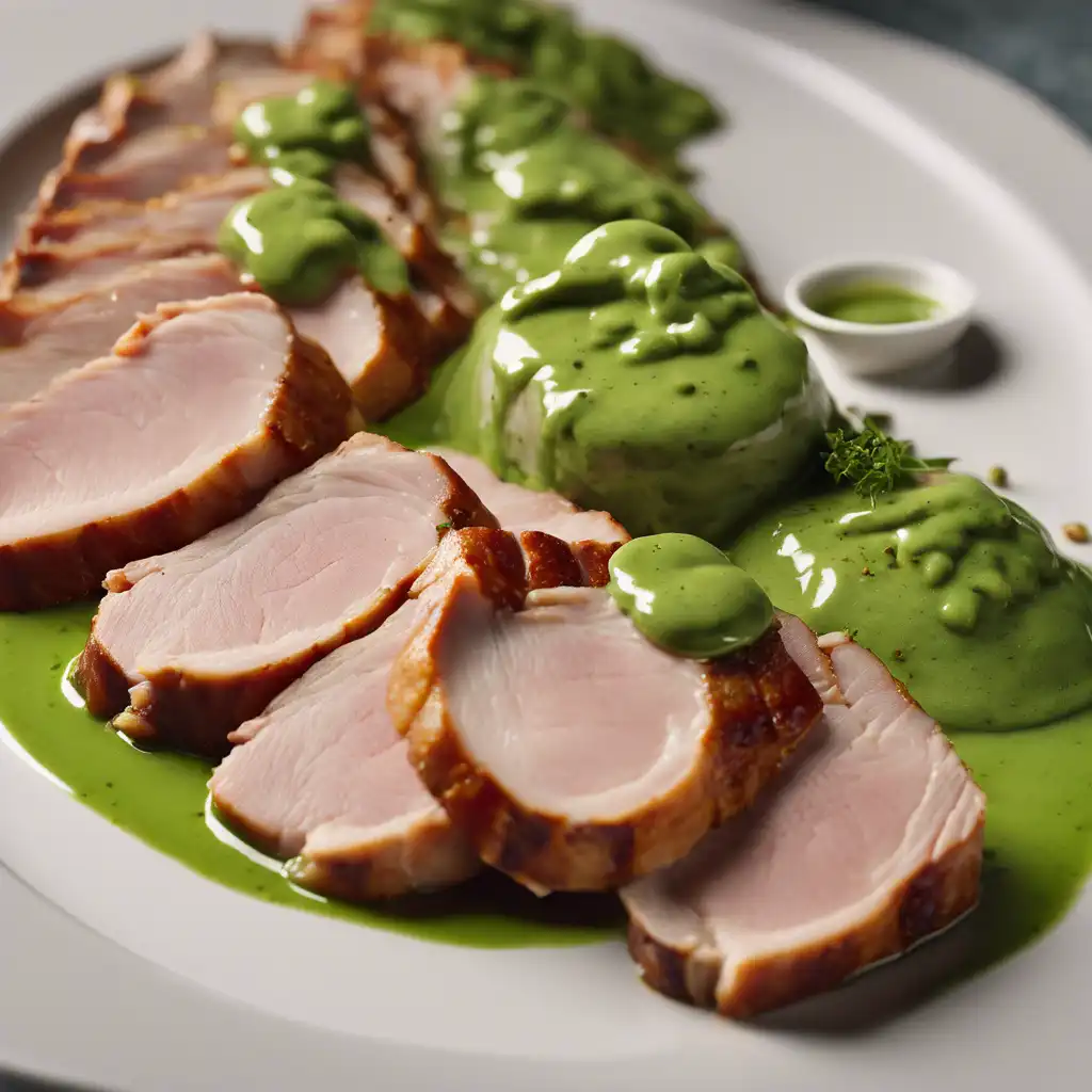 Cold Pork Loin with Green Sauce