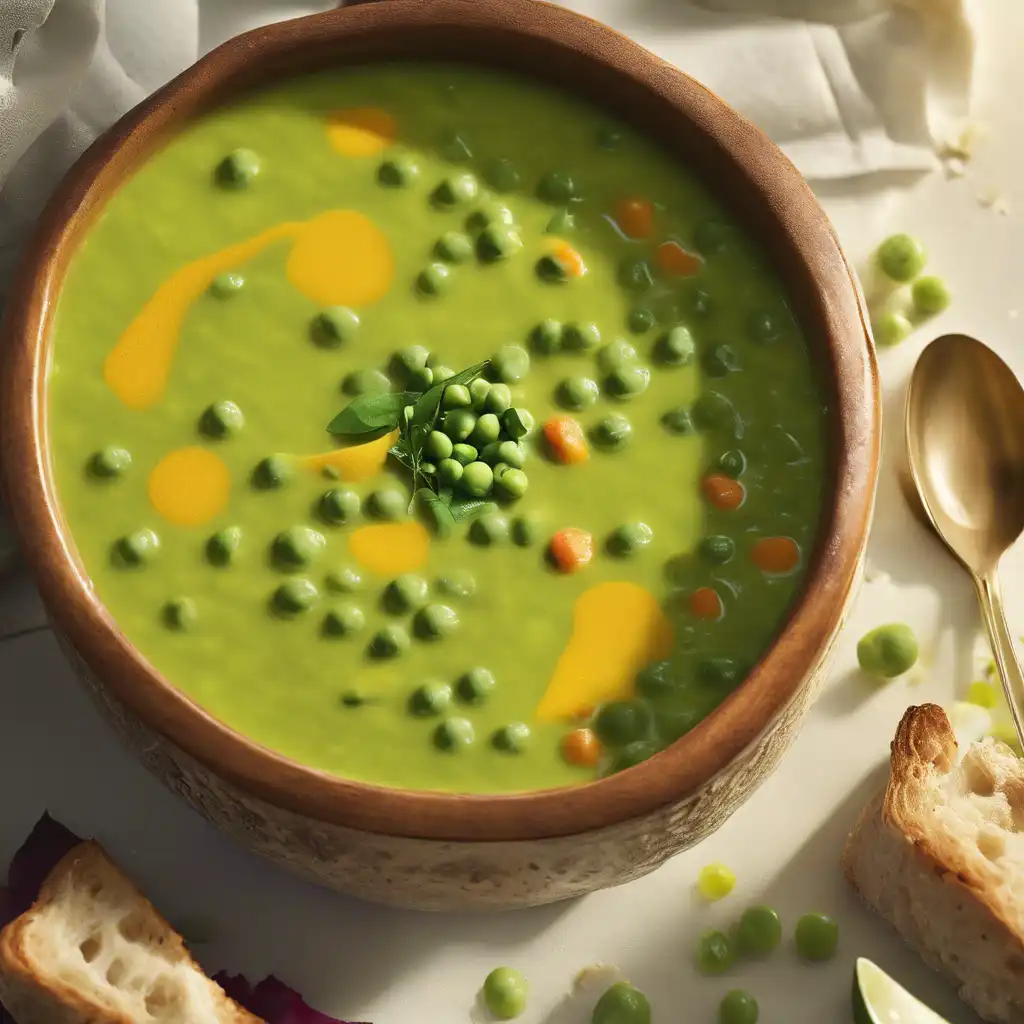 Creamy Peas and Curry Soup (Caril)