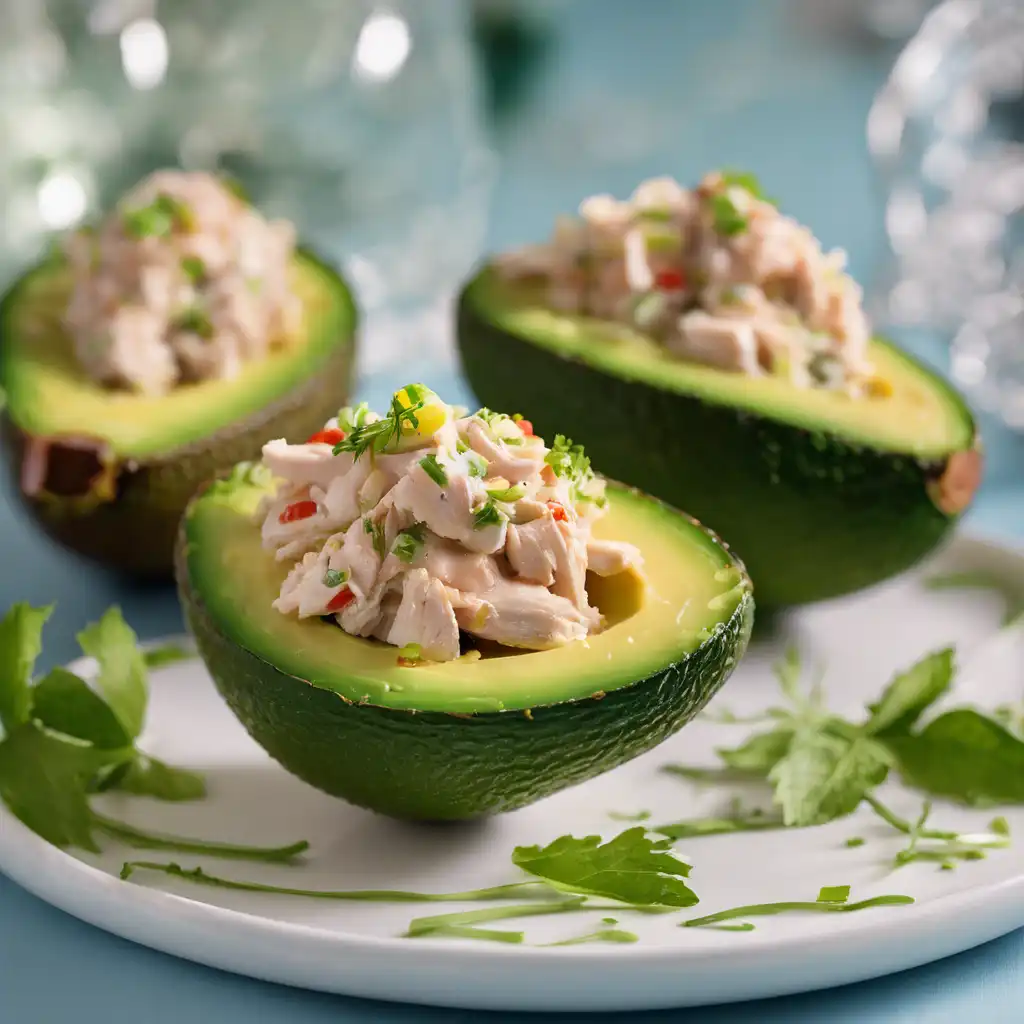 Stuffed Avocados with Chicken Cocktail