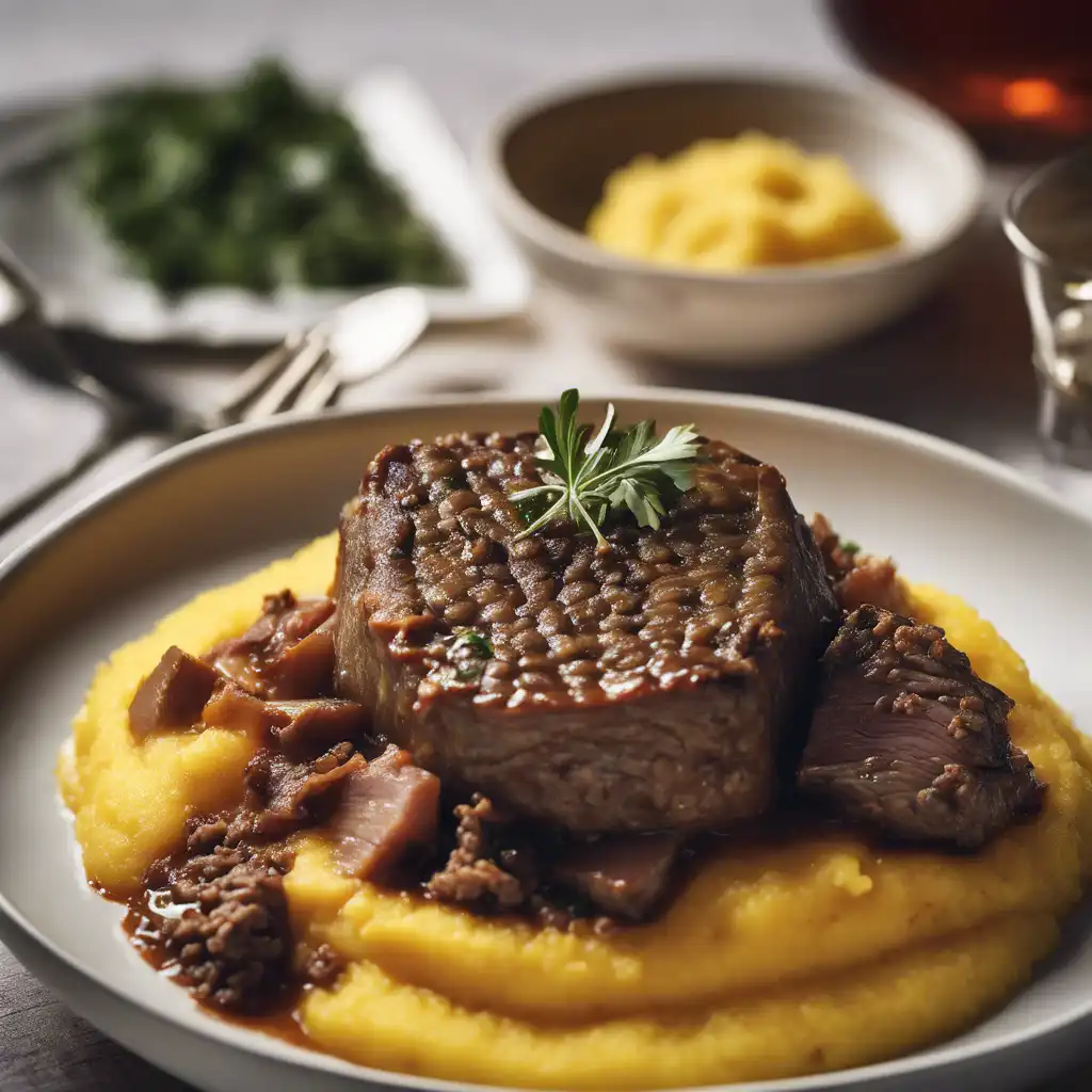 Braised Meat with Polenta