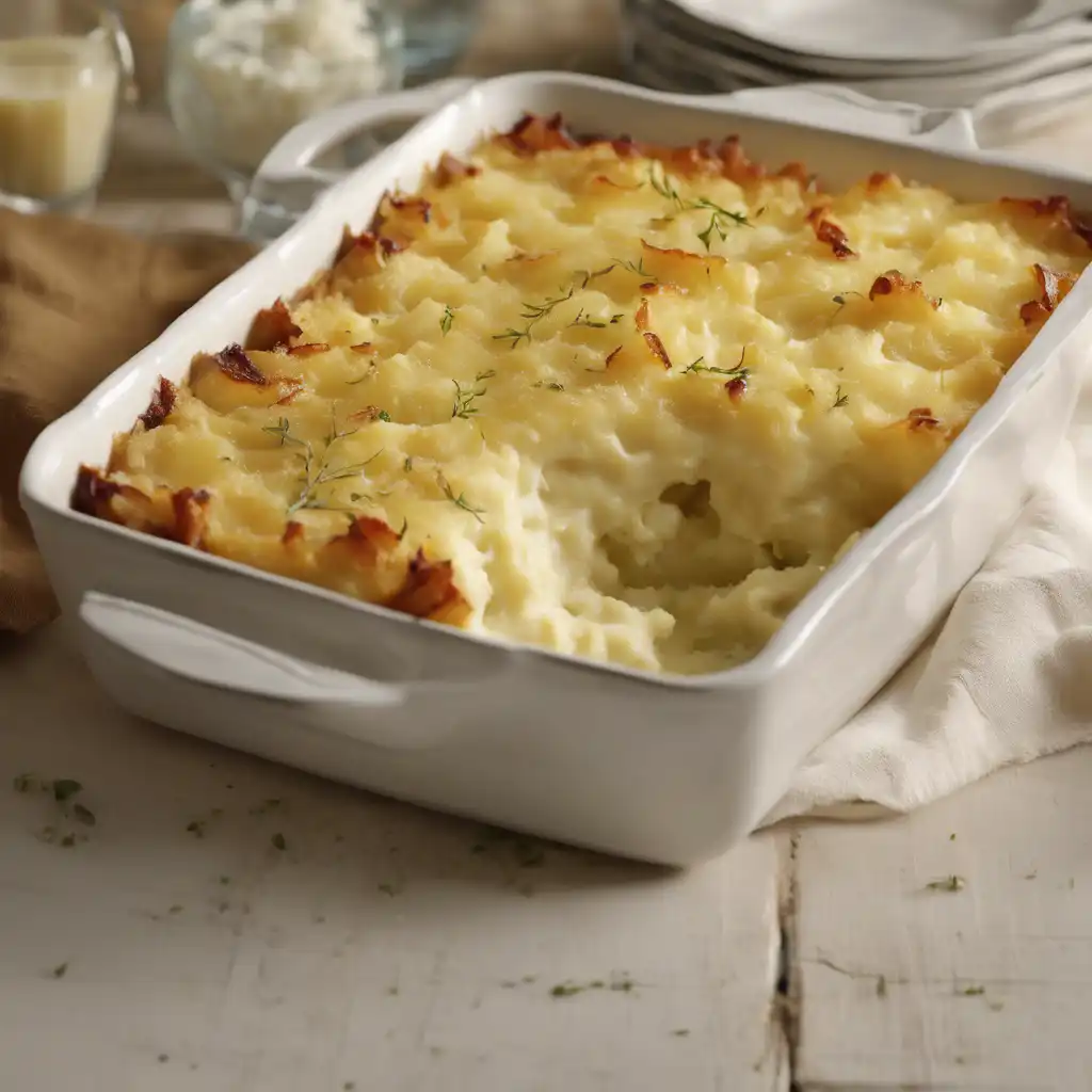 Mashed Potato and Minas Cheese Casserole