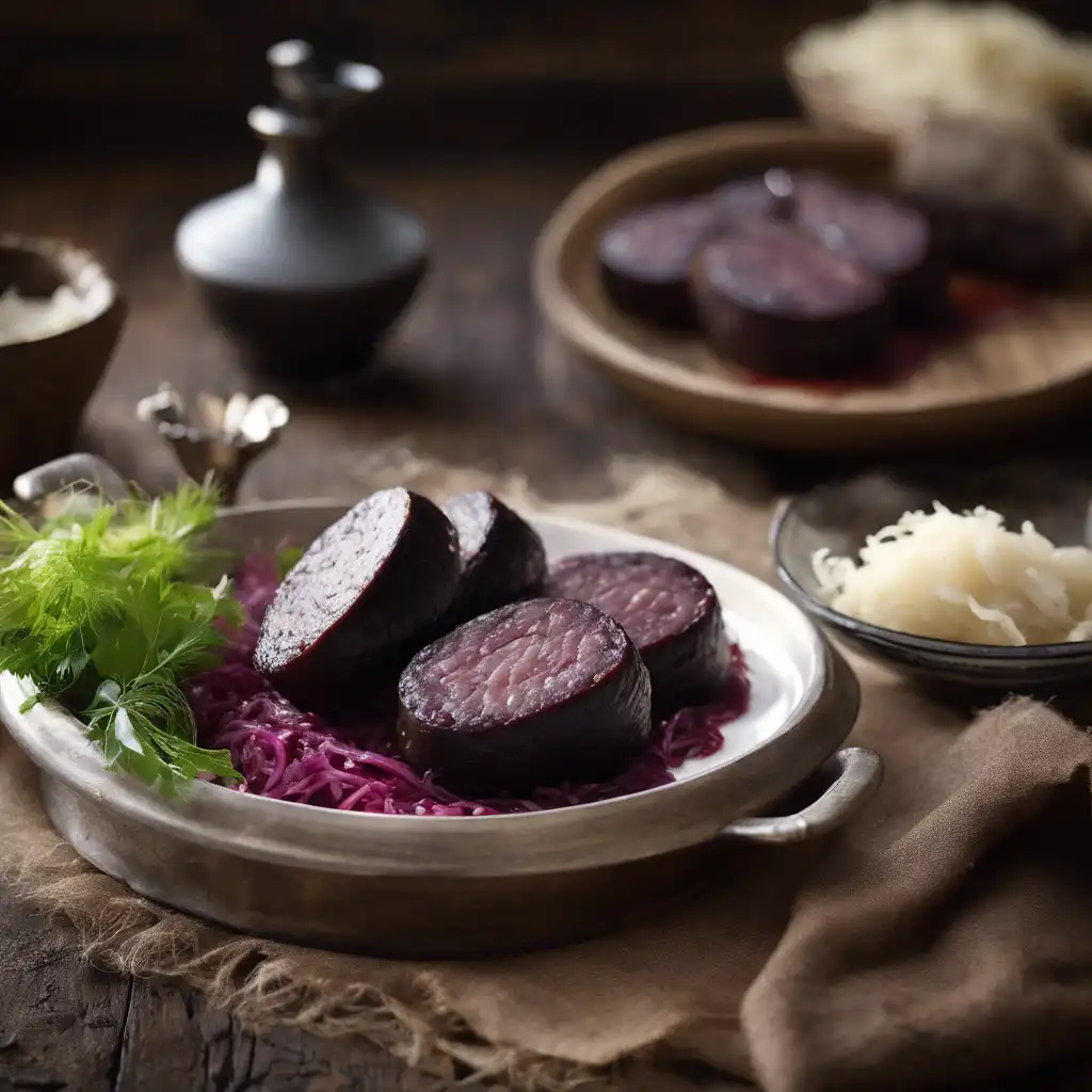 Blood Sausage with Sauerkraut