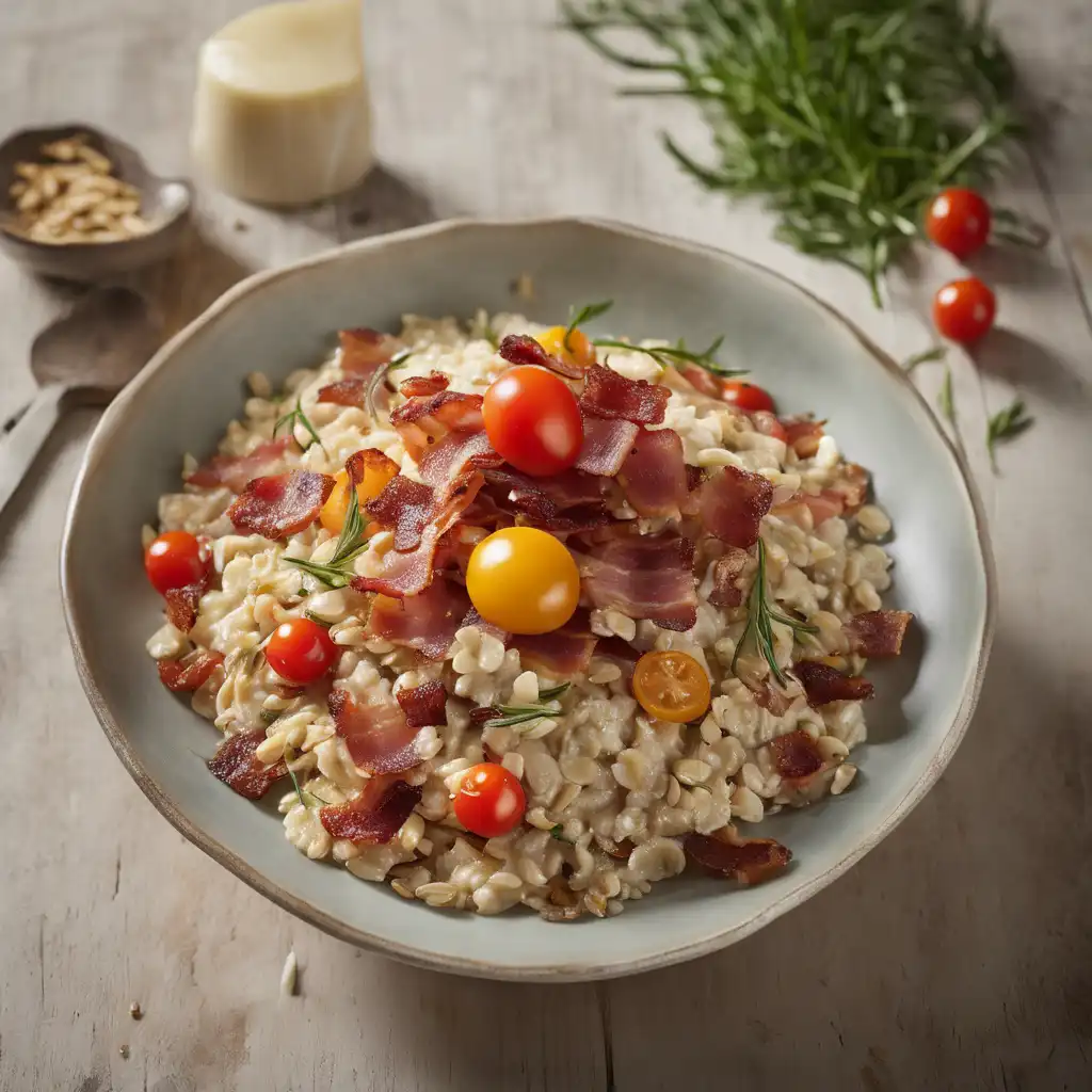 Oat Salad with Bacon and Tarragon