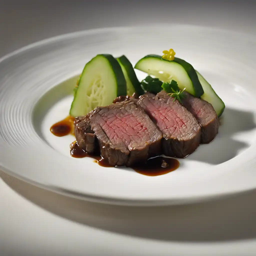 Braised Beef with Cucumber