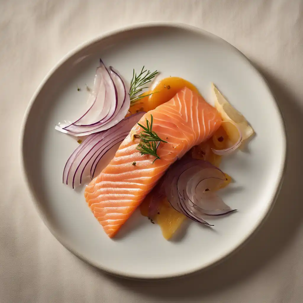 Smoked Salmon with Onion